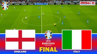 ENGLAND vs ITALY - UEFA Euro 2024 Final | Full Match & All Goals | eFootball PES Gameplay