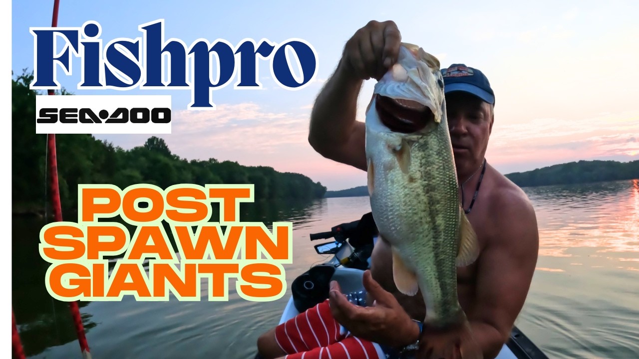 Fishing from a Seadoo? Watch These Post Spawn Bass Blow Up!