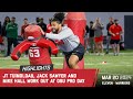 Jt tuimoloau jack sawyer join mike hall for defensive line workout at ohio states pro day