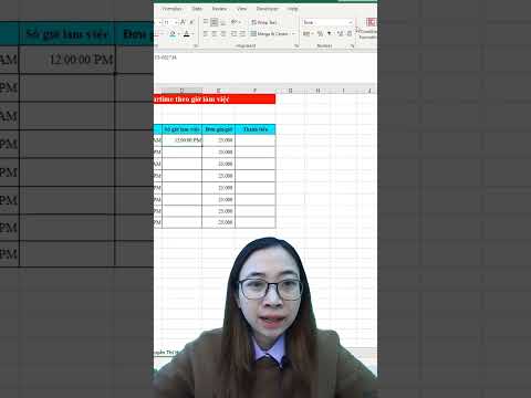 Mẹo tính nhanh tiền lương part time theo giờ trong Excel | Nguyễn Thị Hường mới 2023