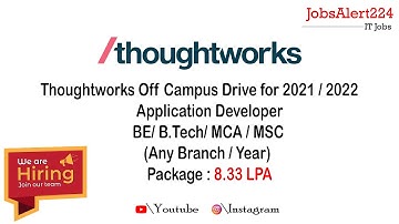 Thoughtworks 2022 Hiring For Women only | Off Campus Drive | Many Branches Apply Fast🔥🔥