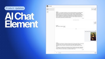 AI Chat Element - Released on October 15, 2025