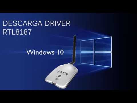 Alfa rtl 8187 driver windows 10