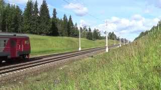 Электропоезд ЭТ2М-100 №6508 Москва-Пассажирская (Ленинградский вокзал) — Клин видео 12 округов. Выпуск новостей от 12.08.06