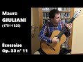 Cossaise op 33 n 11  mauro giuliani  jos manuel velasco martn guitarra