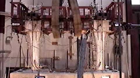 Shake Table Test Bent with Two Tall Flared Columns