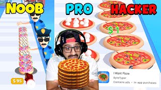 NOOB vs PRO vs HACKER en I Want Pizza | Juegos Luky
