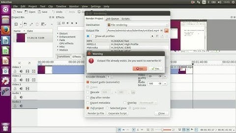 simple video editing in ubuntu 16.04