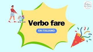 Verbo hacer en italiano (fare) - Lección 20