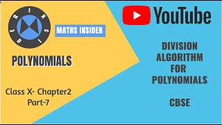 Class 10 Maths — Division Algorithm for Polynomials | Step-by-Step | CBSE