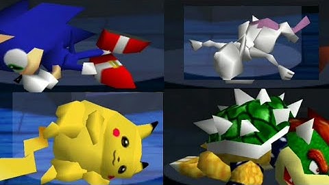 Smash Remix - All Characters Game Over Screens (1 player mode)