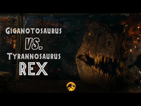 Giganotosaurus Vs Tyrannosaurus Rex Final Battle | Jurassic World Dominion 2022 Trailer & Pr