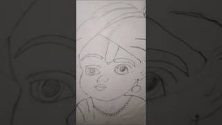 Ghibli style Lord Krishna art.By Souvik's Arta