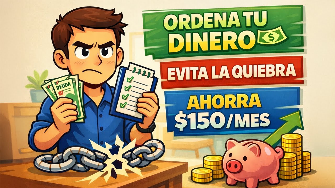 Cómo ORGANIZAR tu DINERO y AHORRAR $150 al MES 💸 5 LECCIONES para Evitar la QUIEBRA