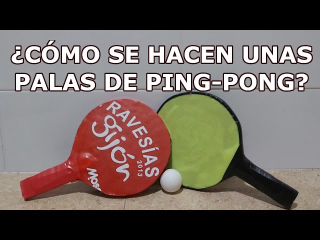 PALAS de PING PONG 🏓 con CARTÓN - MANUALIDADES para NIÑOS ✂️