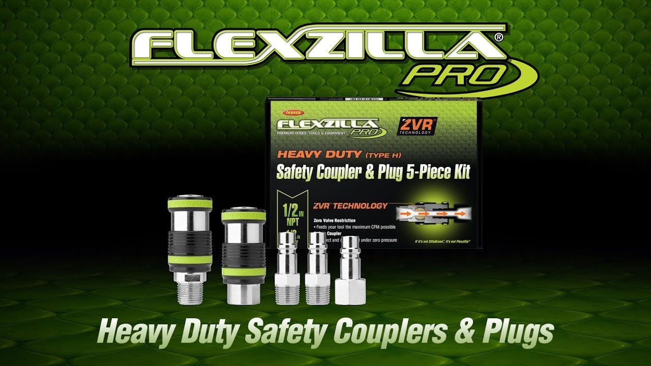 Flexzilla® Pro Heavy Duty Safety Couplers and Plugs 