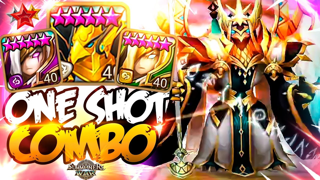 ONE SHOT COMBO with Odin, Herteit and Kahli Summoners War - YouTube