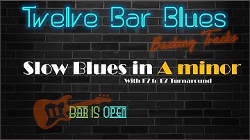 Slow A Minor blues loop backing track - no.17