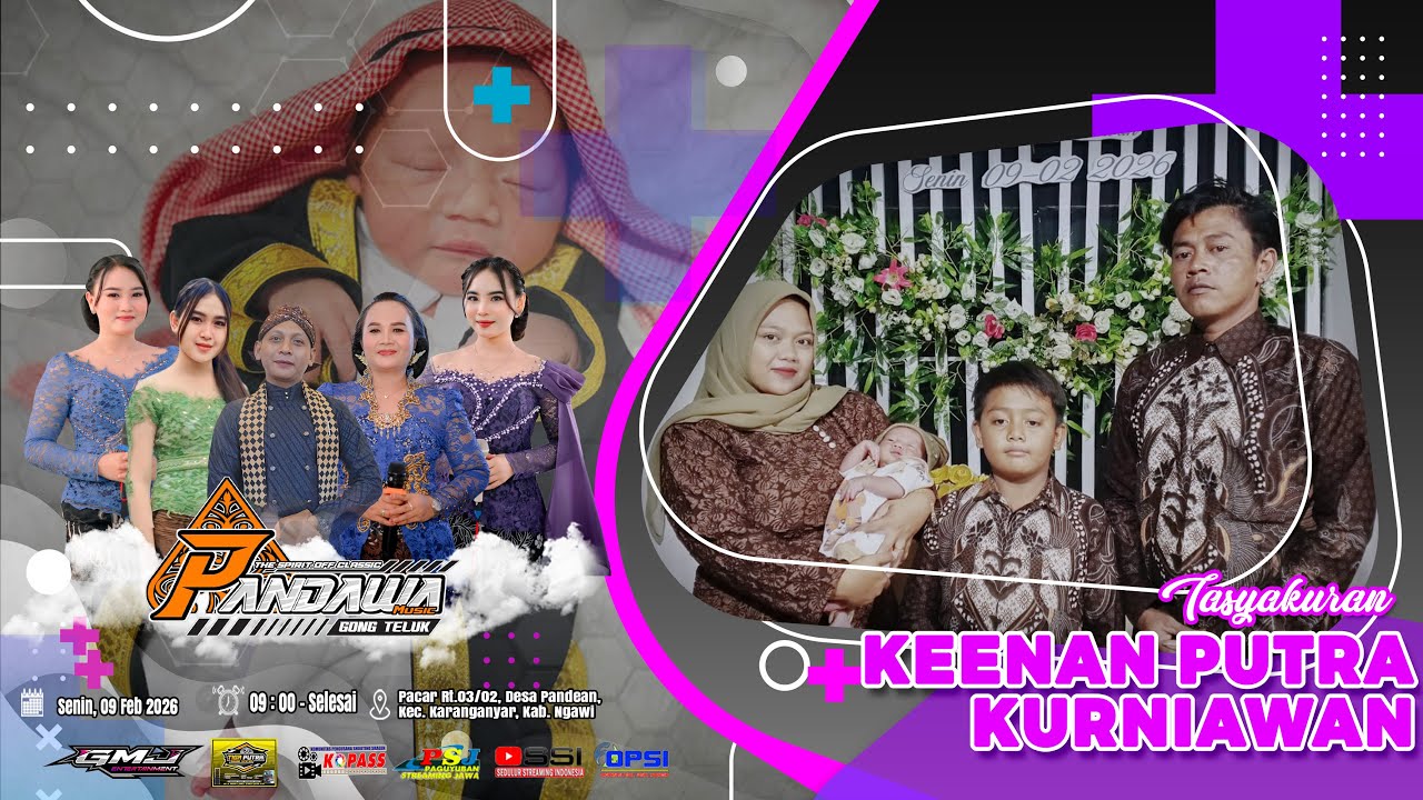 🔴Live PANDAWA MUSIC | Tasyukuran "Keenan Putra Kurniawan" | Tiga Putra Audio | GMJ Media