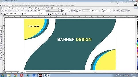 Corel Draw || How to make a Banner Design in corel draw || Corel में बैनर Design बनाना सीखें