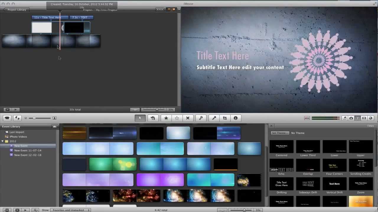 Free Imovie Effects