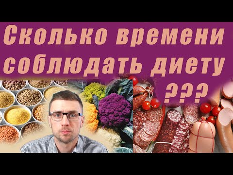 Сколько времени соблюдать Диету. Что делать потом. Советы врача.