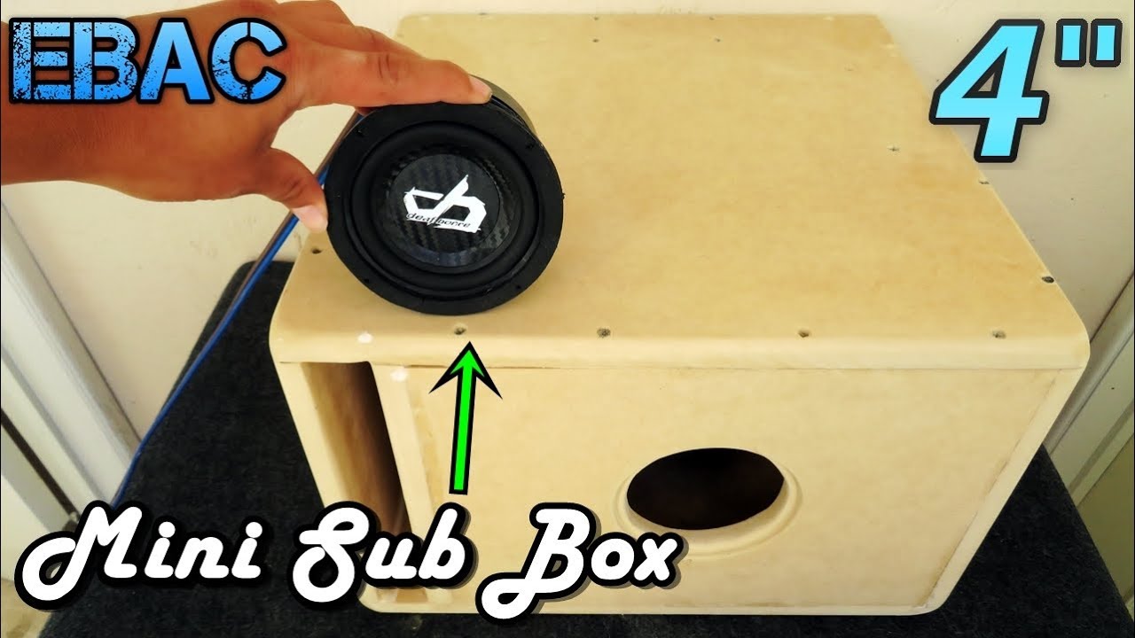 Cajón porteado para Mini Subwoofer de Y Medidas | - YouTube