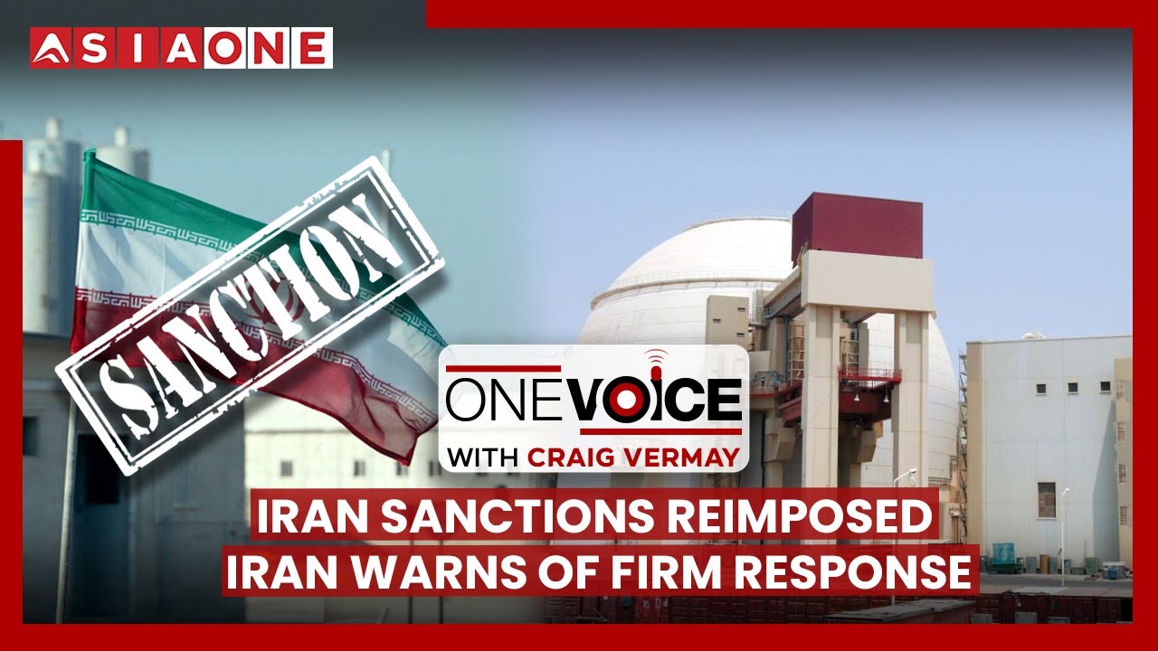 Iran Sanctions Reimposed Iran Warns Of Firm Response | One Voice with Craig Vermay | Asia One News