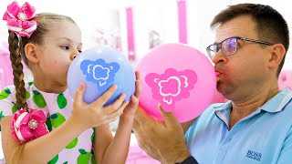 Diana dan Roma Сerita dengan Ayah dan permainan dengan balon