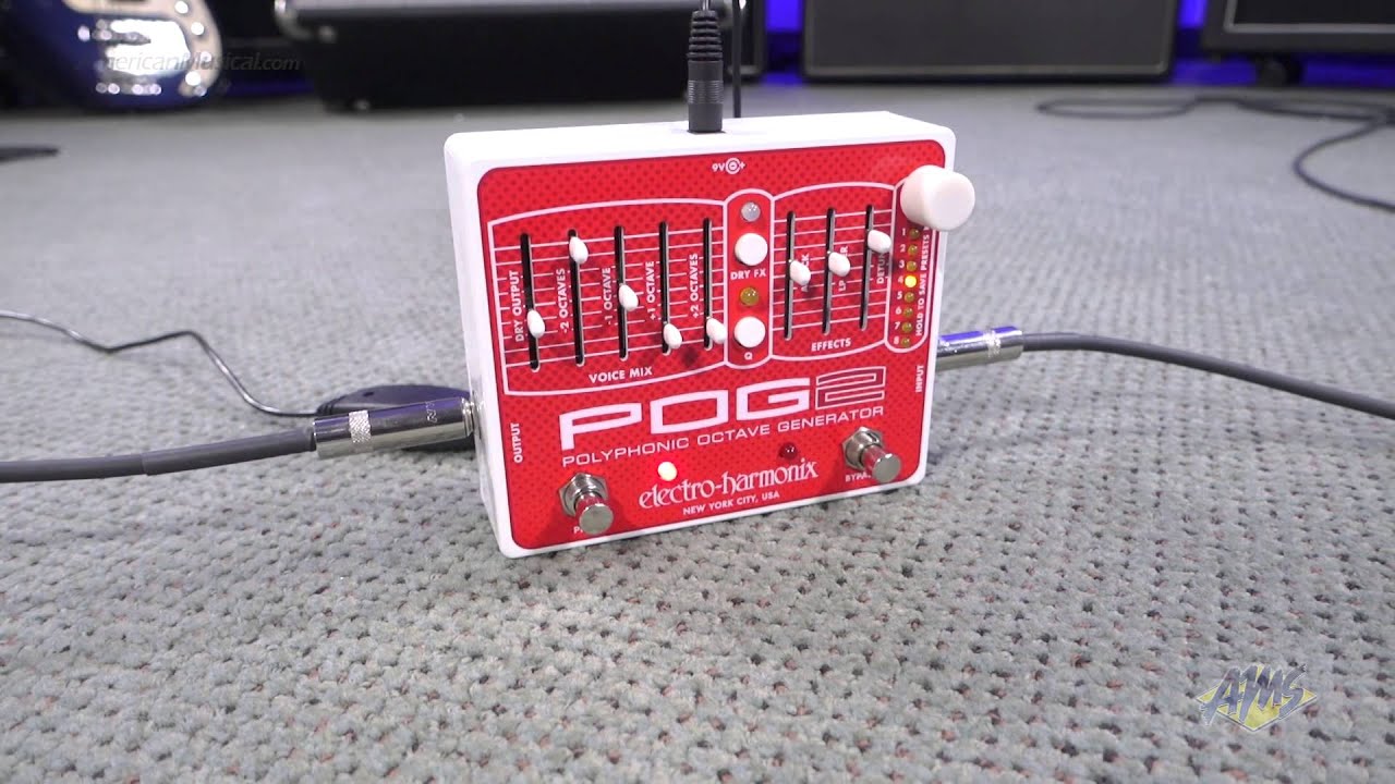 Electro Harmonix POG2 Octave Pedal - Electro Harmonix POG - YouTube