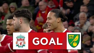 GOAL | Van Dijk | Liverpool 4-1 Norwich City | Fourth Round | Emirates FA Cup 2023-24