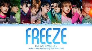 KARTRIDER X NCT 127 Freeze Lyrics (Color Coded Lyrics)