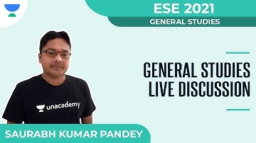General Studies Live Discussion | ESE 2021 | Saurabh Kumar Pandey