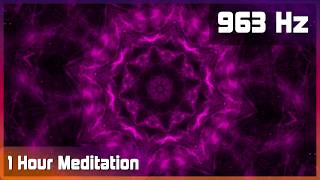 Hour Meditation - 963 Hz [Ocean Sounds and Tone Drone]