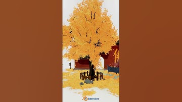 Blender Animated Stylized Scene & Deep Paint Addon Tutorial    #blender #deeppaint #stylizedart