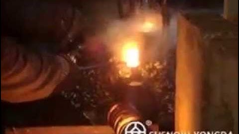 Nuts forging induction heating machine