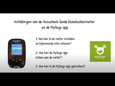 Accucheck Guide bloedsuikermeter instellingen en MySugr app