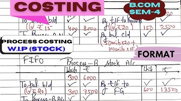Process Costing (part-3) -Cost Account  -B.COM / CMA / M.COM / MBA / BBA / CA  - By Ravi Acharya.