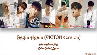 VICTON (빅톤) - #떨려 (#Begin Again) (VICTON Ver.) Lyrics [Color Coded Han/Rom/Eng