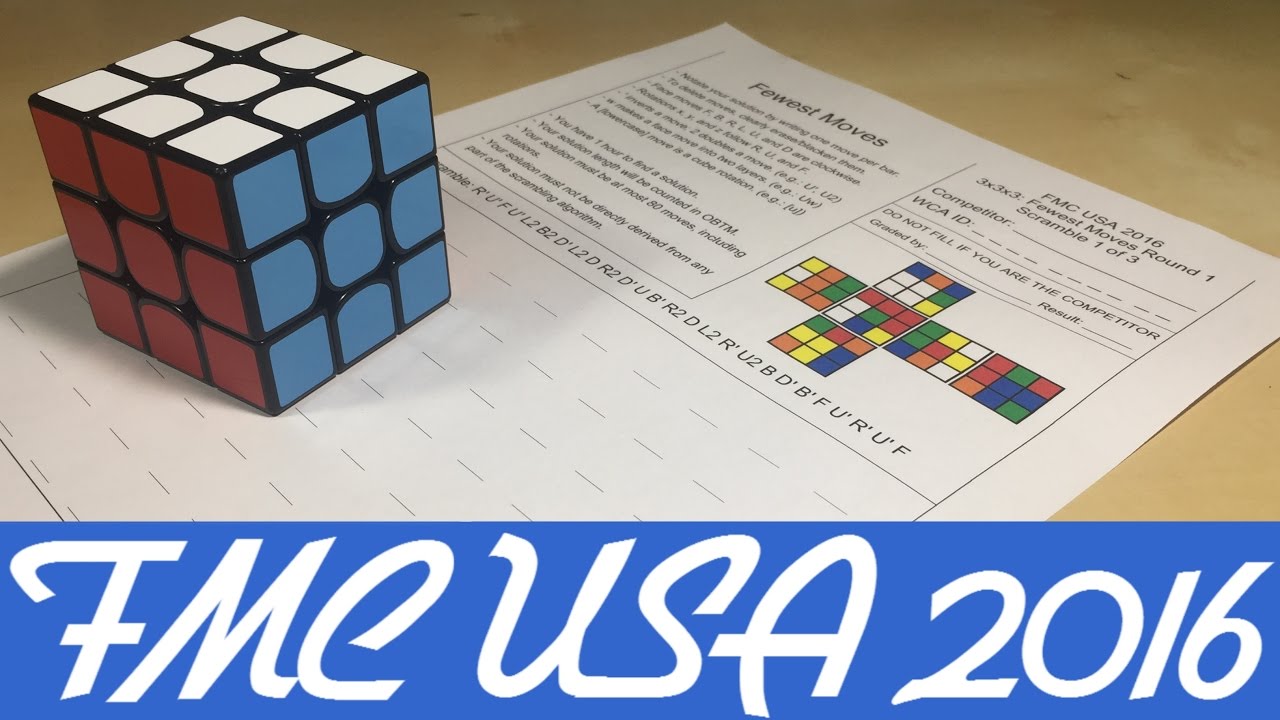 FMC USA 2016! [Rubik's Cube Competition] - YouTube Z3Cubing