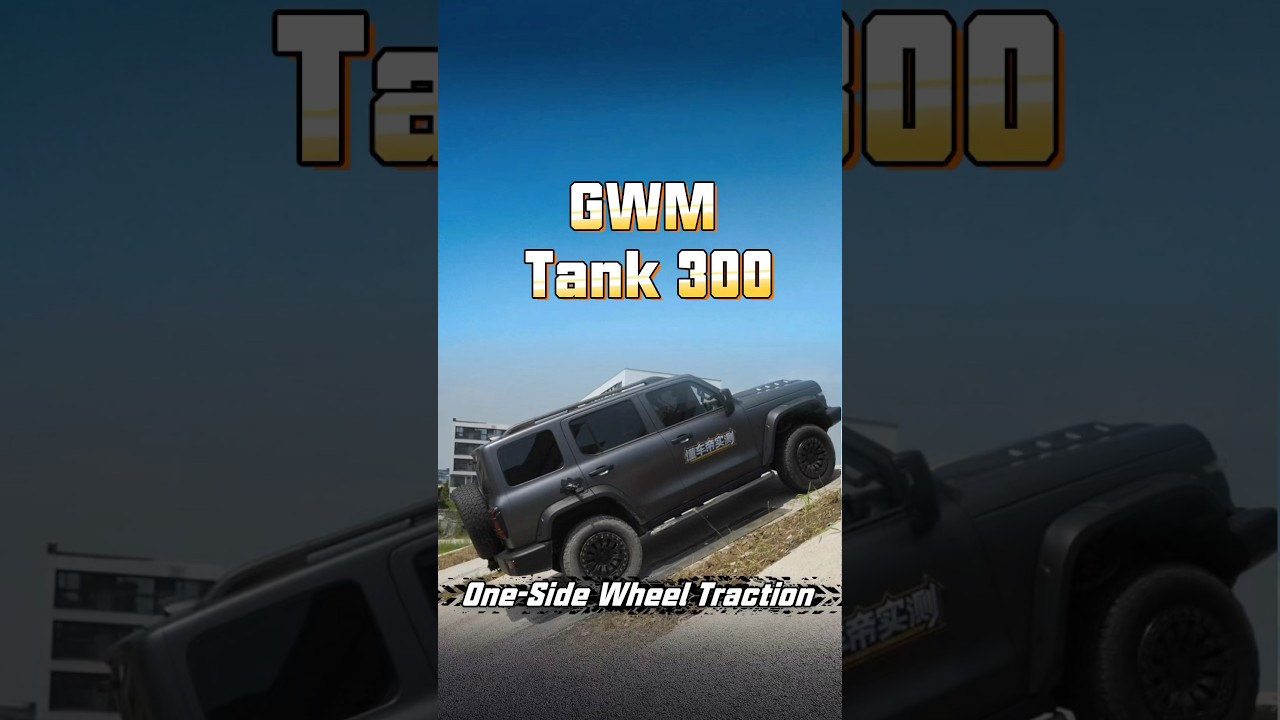 One-Side Wheel Traction Test: GWM Tank 300 