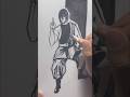 🔥Shinmon Benimaru Inking Art | Fire Force Anime Drawing #shorts #animeeart  #InkingArt