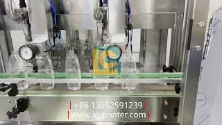 Four-head follow-type filling machine