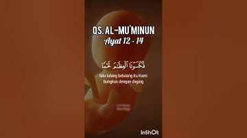 سورة المؤمنون الآيات ١٢ إلى ١٤ #الله #المؤمنون #القرآن