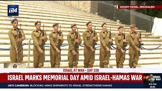 Israel marks Yom HaZikaron at its national cemetery amid the war in Gaza