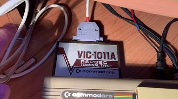 RS232 from Commodore 64 to/from a PC using VIC-1011A