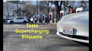 Tesla Supercharging Etiquette