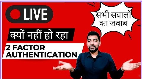Live Two Factor Authentication For All Apps I How To Do Two Factor Authentication In Demat Account I
