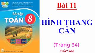 Bài 11- HÌNH THANG CÂN - Trang 34 - Sách Bài Tập - Toán 8 - KẾT NỐI TRI THỨC