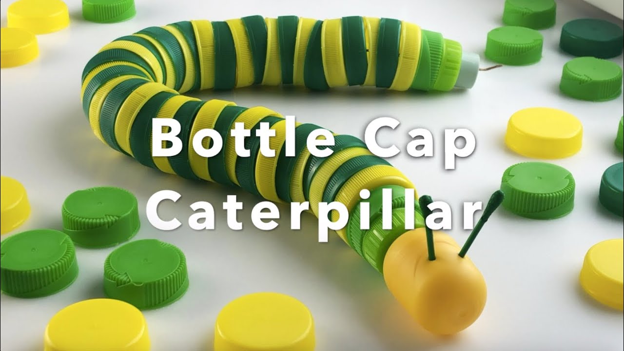 POMELO DIY BOTTLE CAP CATERPILLAR YouTube